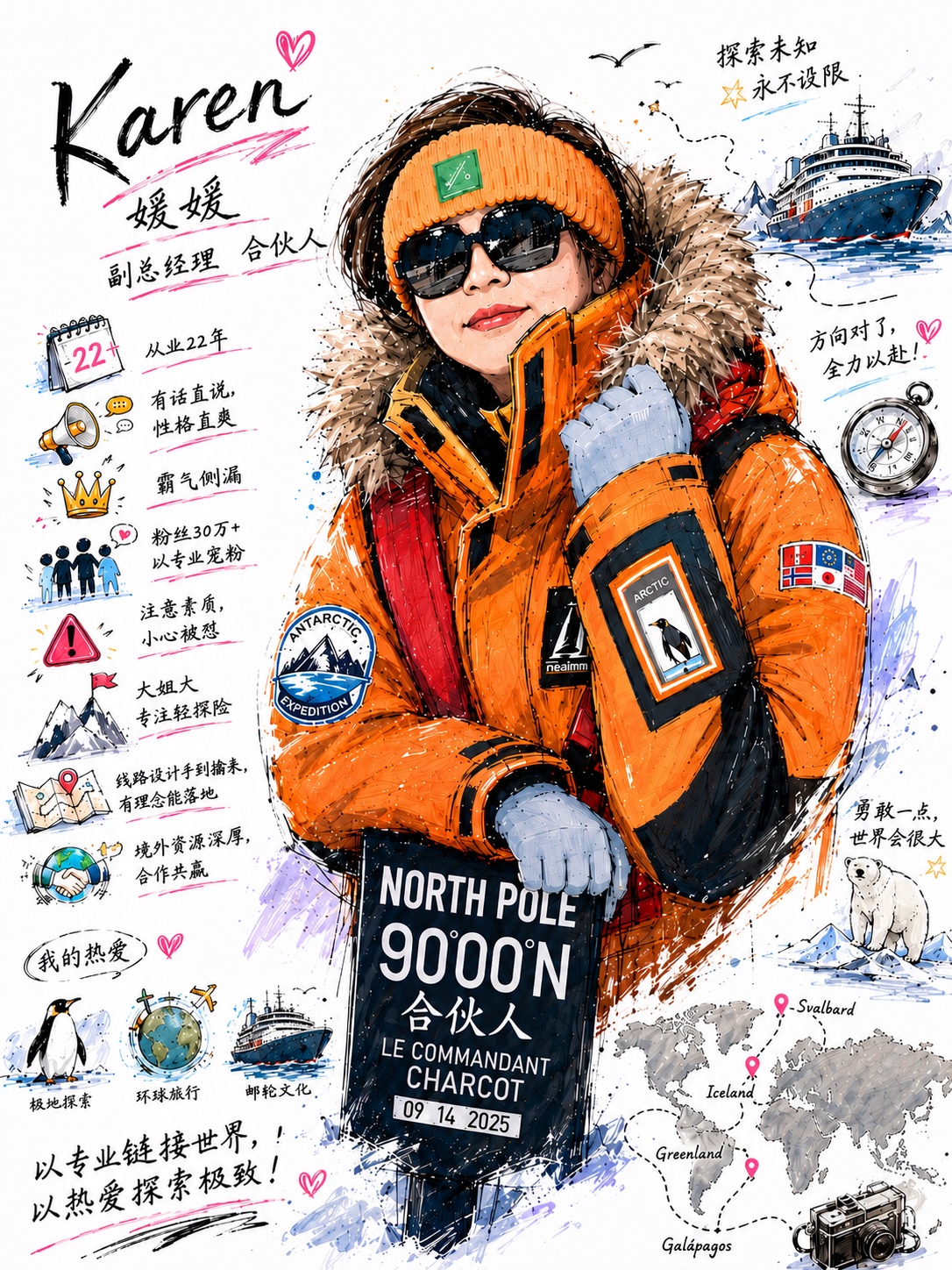 船客团队成员媛媛插画介绍