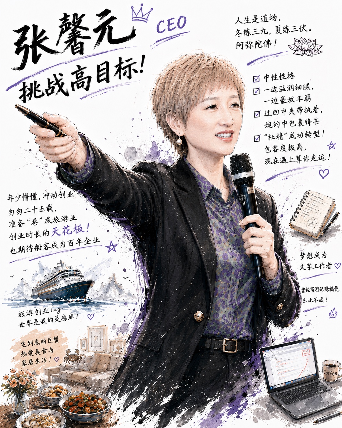 船客团队成员张馨元插画介绍