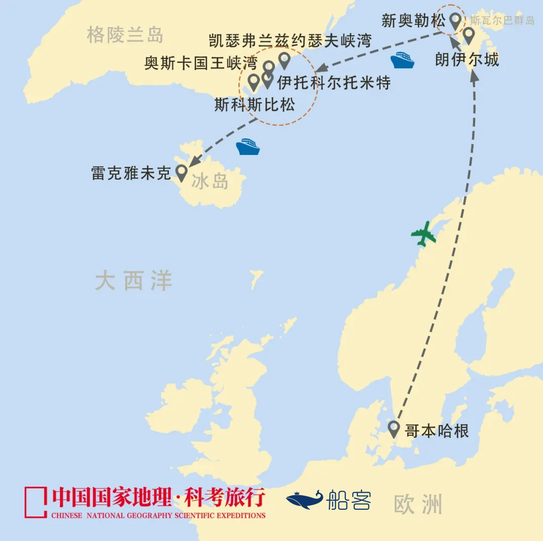 航程航线图