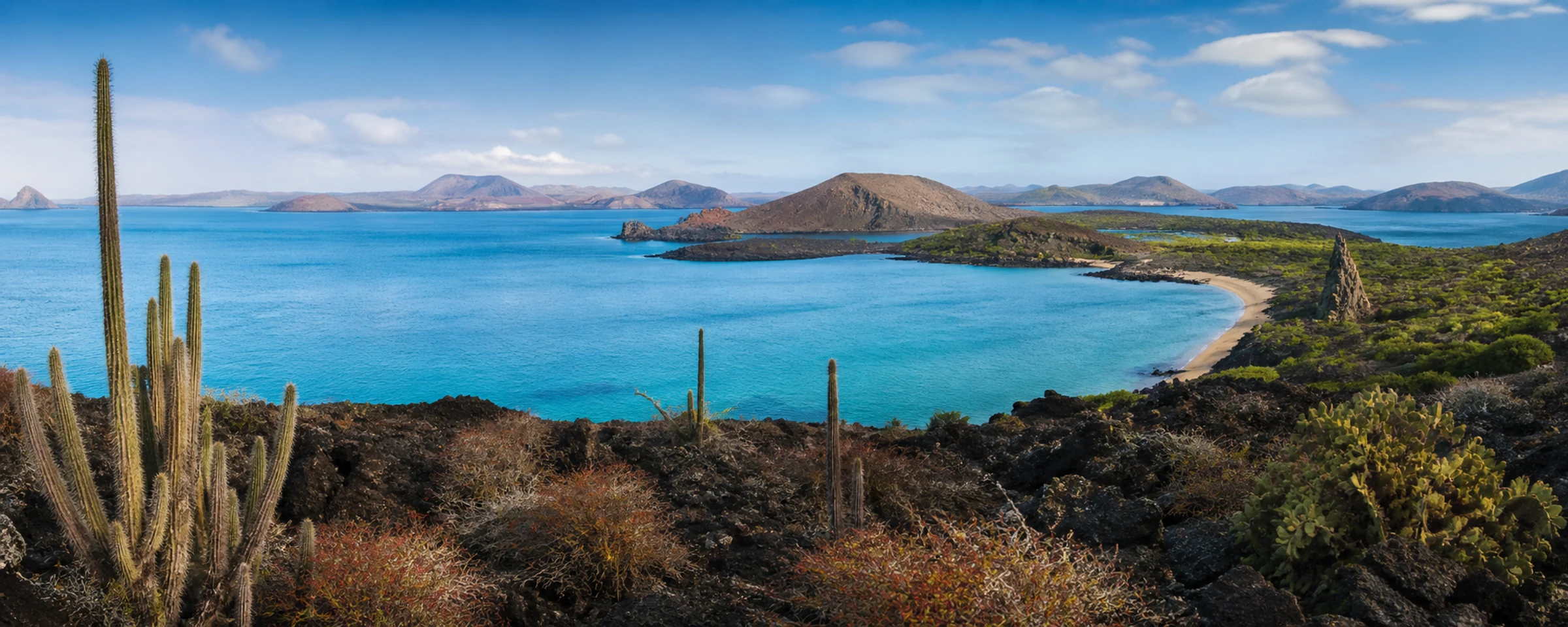 加拉帕戈斯火山海湾风景