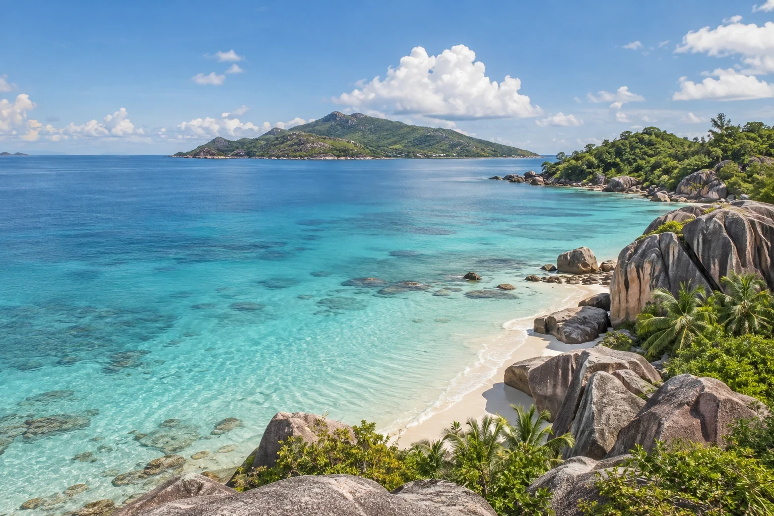Indian Ocean island coast