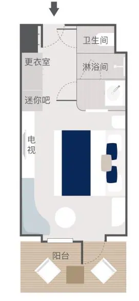 Deluxe Stateroom floor plan
