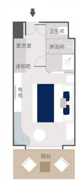 Prestige Stateroom floor plan