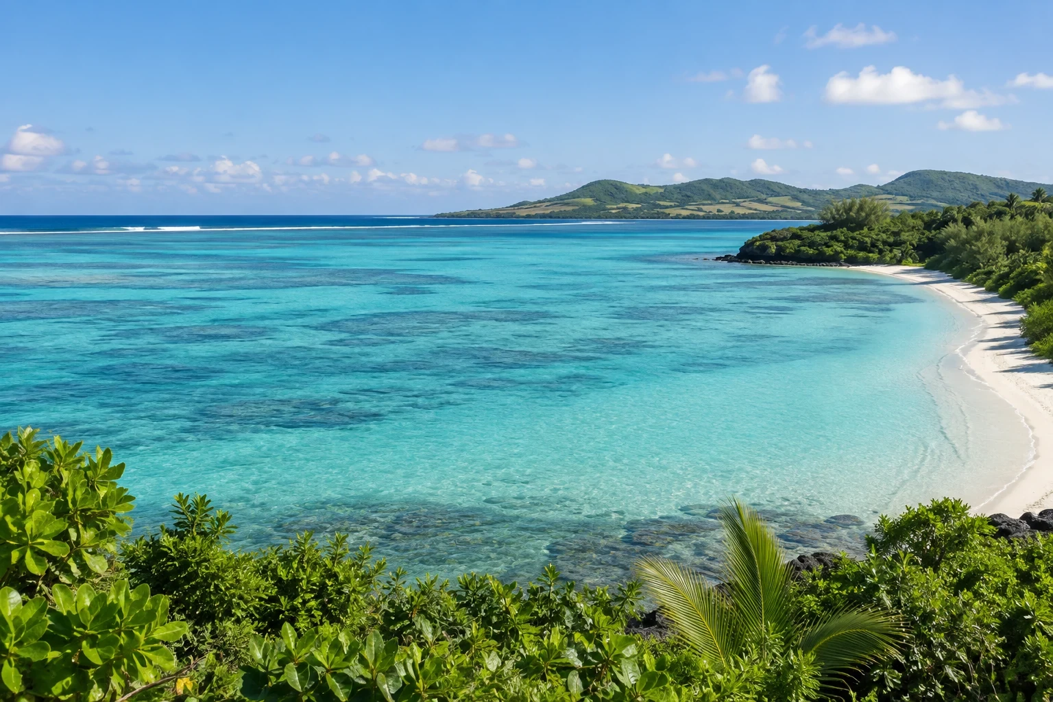 Indian Ocean island coast