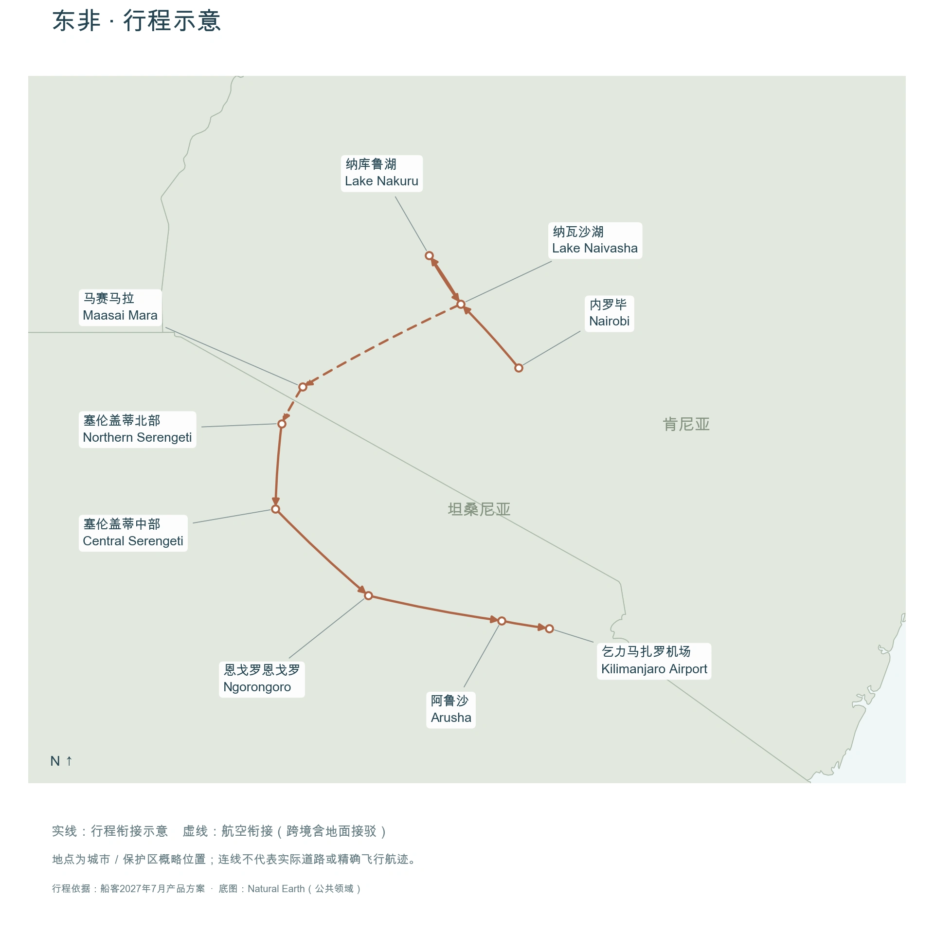 生命的礼赞 · 狂野东非路线图