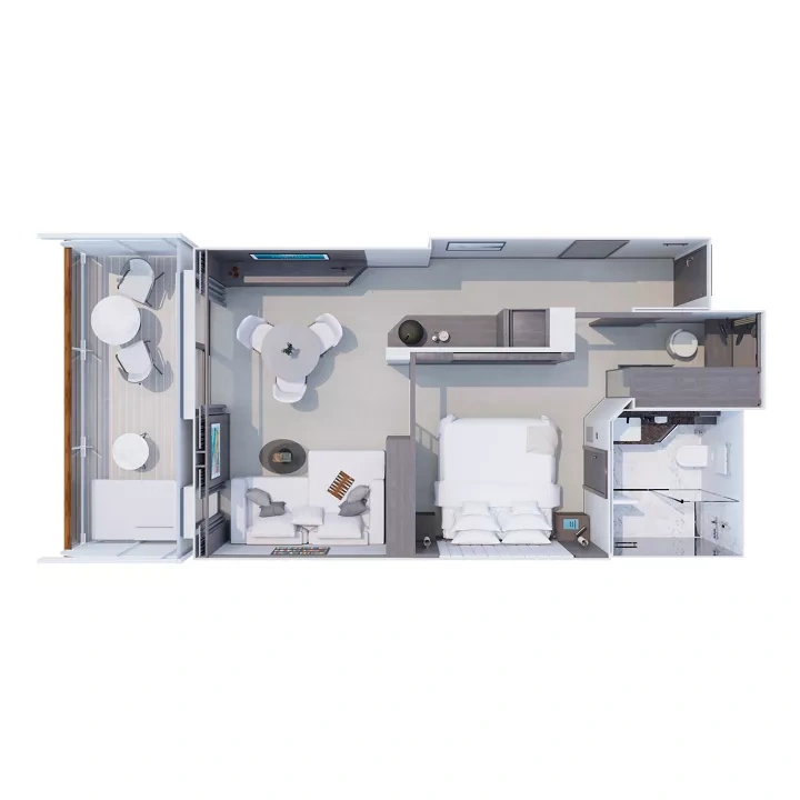 DP Deluxe Penthouse — complete suite floor plan